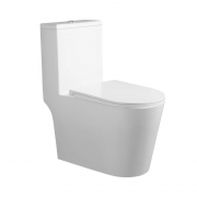 Унітаз-моноблок підлоговий Qtap Kolibri Ultra Quiet безобідковий з сидінням Soft-close WHITE QT10226380W Унітаз-моноблок підлоговий Qtap Kolibri Ultra Quiet безобідковий з сидінням Soft-close WHITE QT10226380W